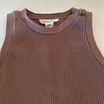 Happily Grey Brown Ribbed Tank Top Size Women's XS Photo 1