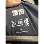 Uniqlo  Women’s Down Puffer Coat Sz S Blue Goose Feather Mockneck Packable Hood‌‌ Photo 6