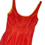 Nine West Coral Fit and Flare Crochet Overlay Women's Tank Mini Dress Size 2 Photo 5