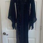 VMT $550 Caftan Maxi Dress Black S Small Veronica Toub Whimsy Witchy Goth Photo 0