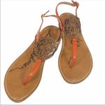 Libby Edelman  Grason Sandals Orange Size 7 Photo 7