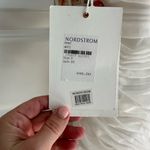 Mac Duggal  White Asymmetrical‎ Ruffled V-Neck Sleeveless Chiffon Dress Photo 5