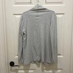 Zella Z by Gray Ribbed Wrap Long Sleeve Cardigan M Photo 2