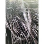 Women's Black Velvet opera Cape with Ostrich Feather Trim on hood Photo 2