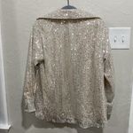 BB Dakota NWT Gold Sequined Button Up Blazer Size XS Photo 5