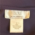 Luxe  Cute Purple Sheer Top Size Small Photo 2
