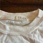 Brandy Melville John Galt Top T-Shirt Cropped White Los Angeles Short Sleeve  Photo 1