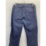 Loft Ann Taylor Women's Blue Denim Jeans Dark Wash Curvy Crop Size 4 Photo 4