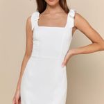 Lulus Your Sweetie White Tie-Strap Mini Dress Photo 1