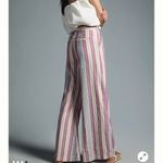 Anthropologie  Low-Rise Flare Pants striped size 12 tall Photo 3