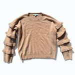 Antonio Melani  Cashmere Ruffle Sleeve Sweater L - Elegant Layering Staple Photo 2