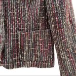 Sag Harbor US 4 Petite Y2K Brown Woven Contrast Stitch Tweed Blazer Photo 4