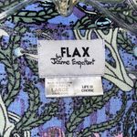 Flax  Rayon Tropical Fish Shirt button up camp shirt Hawaiian Photo 2