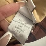 Vintage Spiegel One Piece Swimsuit Brown Silver Print Deep Plunge With Chain 14 Photo 3