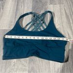Lululemon Strappy Women's Teal Sports Bra; 12 Photo 1