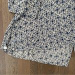 Dress to Kill Vintage Geometric Print Gauze Swing Tunic Top Cream and Blue OS Size M Photo 2