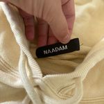 naadam yellow cropped hoodie pullover cashmere blend sweatshirt Photo 2