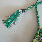 Ted Baker Women's Lerona Reversible Triangle Bikini Top size 2 green floral Photo 5