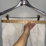 Liz Claiborne Lizwear By 100% Linen Cropped Pants Sz 12 Beige Cream Pockets Photo 5