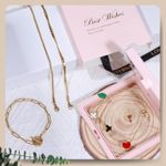 Gold Bracelets for Women,18k Gold Plated Dainty Bracelets Set Photo 5