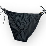 J.Crew Bikini Bottom Women's Plus 2X Black O-Ring Curved-Waist Cheeky String NWT Photo 0