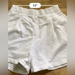 Aerie  Women’s Sz S White‎ New Heights Trouser Fleece Shorts Photo 8