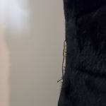 Guess  Faux Fur Black Vest High Neck Full Zip Medium Photo 5