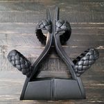 Dolce Vita Black Braided Heeled Sandals Women's Size 9.5 Photo 3
