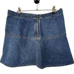 The Limited  Vintage Mini Dark Wash Denim Skirt With Pocket Photo 0