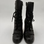 Esprit  Black Women's High Heel Leather Booties Size 8.5 Photo 3