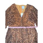 C/MEO COLLECTIVE Apparent Long Sleeve Dress With An All Over Abstract Animal Pri Photo 12