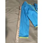 Bob Mackie Women 14 Blue Collarless Open Jacket Padded Shoulder Long Sleeve Photo 8