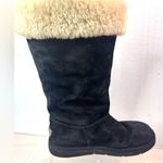 UGG  9 Genuine Sheepskin Shearling n Suede Tall Lace Up Boots Style 5163 Photo 3