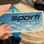 NWT Sporti Piped Splice Wide Strap One Piece Swimsuit, size 40 Blue Photo 5