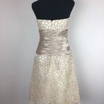 #121 GABALIS CHAMPAIGNE Strapless Cocktail Dress Size 6 Photo 5