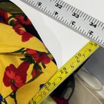 Susan Graver Floral Kimono Cardigan Black Yellow Red Open Front Drape Jacket Photo 8