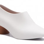 Melissa  Womens 6 White Brown Mid Pump Shoes Photo 0