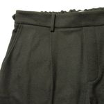 Vince NWT Pleated Cozy Pull-on in Olive Green Flannel Ankle Crop Pants L $325 Photo 2