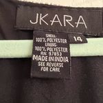 Jkara Black Beaded Dropwaist Dress Photo 6