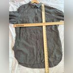 Woolrich Womens grey black snap button up linen blend top size XL NWT Photo 7