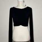 Naked Wardrobe | Ruched Longsleeve Crop Photo 1