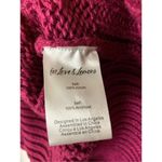 For Love & Lemons chunky knit sweater cardigan magenta women's medium NEW Photo 5