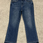 Judy Blue  Kick Flare Jeans Womens 11 30 Medium Wash Ankle Stretch Frayed Hem Photo 0