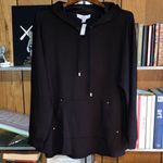 Magaschoni  NWT Black Hoodie Pullover Photo 3
