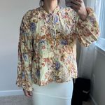 &merci &merci floral print blouse top. S Photo 1