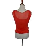 Bailey 44 Women's Blouse Top Small Silk Sleeveless Lined Coral Photo 3