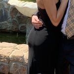 ASOS Rare London Black MIDI Dress With Slit Photo 1