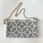 Kelly Dempsey White Silver Beaded Purse Photo 0
