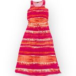 cupio Pink Orange Tie Dye Maxi Dress Boho Size Medium Photo 1