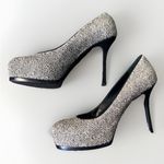 YSL Yves Saint Laurent Tribtoo Pony Hair Pumps Heels Black White 38.5/8 $795 Photo 3